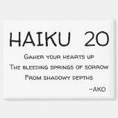 HAIKU 20 MAGNEET (Voorkant)
