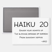 HAIKU 20 MAGNEET (Voorkant / Achterkant)