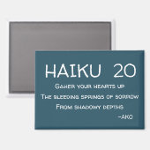 HAIKU 20 MAGNEET (Voorkant / Achterkant)