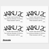 HAIKU 20 RECHTHOEKIGE STICKER (Vel)
