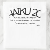 HAIKU 20 RECHTHOEKIGE STICKER (Tas)