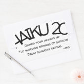 HAIKU 20 RECHTHOEKIGE STICKER (Envelop)