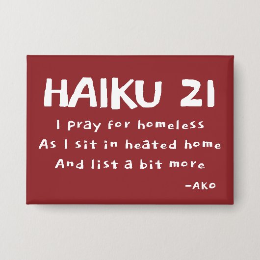 HAIKU 21 BUTTON (Voorkant)