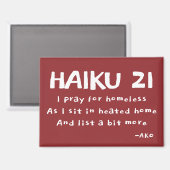 HAIKU 21 MAGNEET (Voorkant / Achterkant)