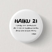 HAIKU 21 RONDE BUTTON 3,2 CM (Voorkant)