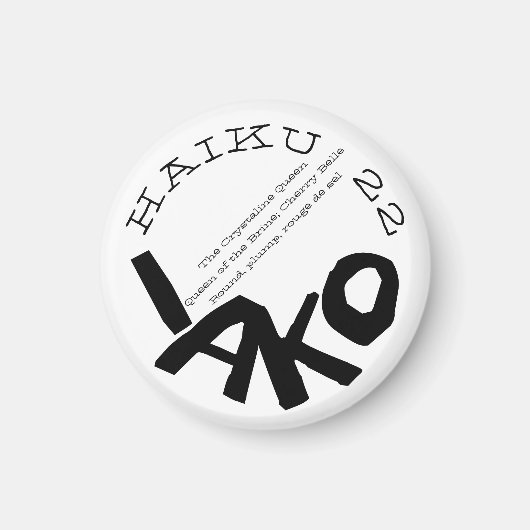 HAIKU 22 MAGNEET (Voorkant)