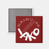 HAIKU 22 MAGNEET (Voorkant / Achterkant)