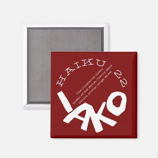 HAIKU 22 MAGNEET (Voorkant / Achterkant)