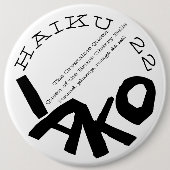 HAIKU 22 RONDE BUTTON 6,0 CM (Voorkant)