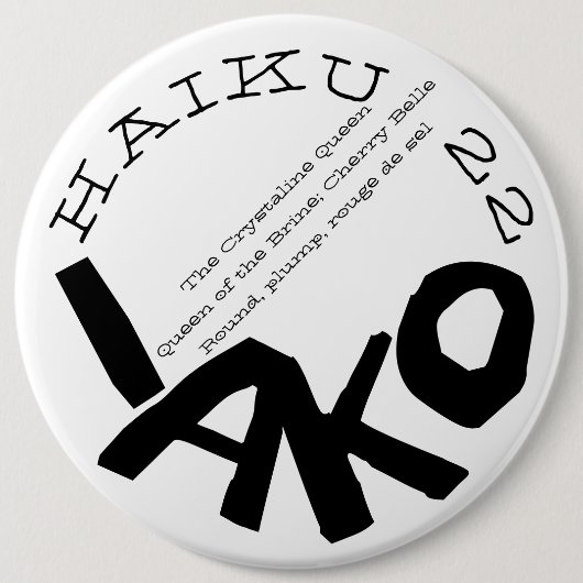 HAIKU 22 RONDE BUTTON 6,0 CM (Voorkant)