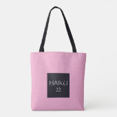 HAIKU 22 TOTE BAG (Achterkant)