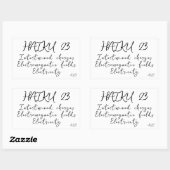 HAIKU 23 RECHTHOEKIGE STICKER (Vel)