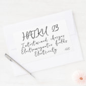 HAIKU 23 RECHTHOEKIGE STICKER (Envelop)