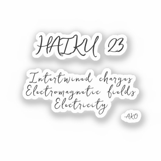 HAIKU 23 STICKER (Voorkant)