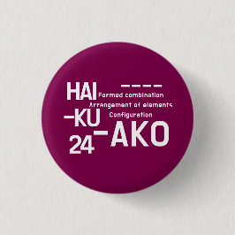 HAIKU 24 RONDE BUTTON 3,2 CM