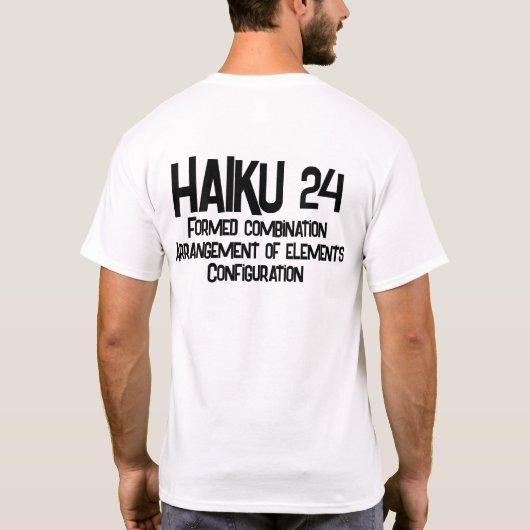HAIKU 24 T-SHIRT (Achterkant)