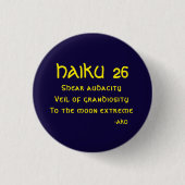 HAIKU 26 RONDE BUTTON 3,2 CM (Voorkant)