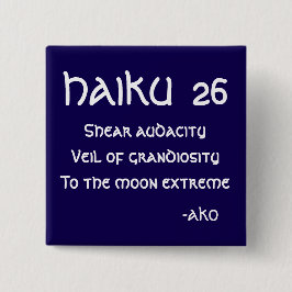 HAIKU 26 VIERKANTE BUTTON 5,1 CM