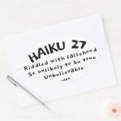 HAIKU 27 OVALE STICKER (Envelop)