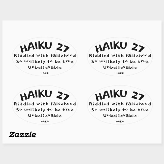 HAIKU 27 OVALE STICKER (Vel)