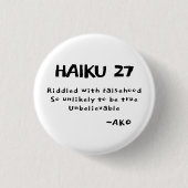HAIKU 27 RONDE BUTTON 3,2 CM (Voorkant)