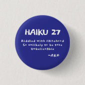 HAIKU 27 RONDE BUTTON 3,2 CM (Voorkant)
