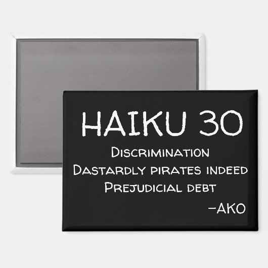 HAIKU 30 MAGNEET (Voorkant / Achterkant)