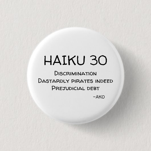 HAIKU 30 RONDE BUTTON 3,2 CM (Voorkant)