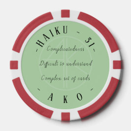 HAIKU 31 POKER CHIPS