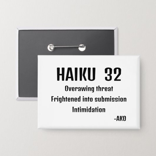 HAIKU 32 BUTTON (Voorkant / Achterkant)