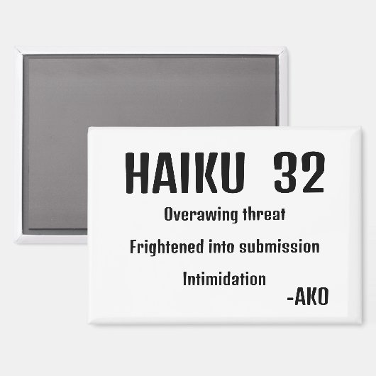 HAIKU 32 MAGNEET (Voorkant / Achterkant)