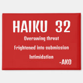 HAIKU 32 MAGNEET (Voorkant)