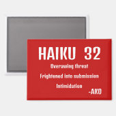 HAIKU 32 MAGNEET (Voorkant / Achterkant)