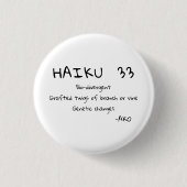 HAIKU 33 RONDE BUTTON 3,2 CM (Voorkant)