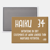 HAIKU 34 MAGNEET (Voorkant / Achterkant)