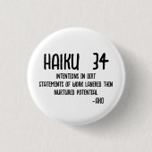 HAIKU 34 RONDE BUTTON 3,2 CM (Voorkant)