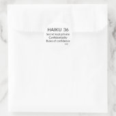 HAIKU 36 RONDE STICKER (Tas)