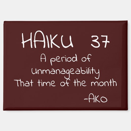 HAIKU 37 MAGNEET (Voorkant)