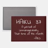 HAIKU 37 MAGNEET (Voorkant / Achterkant)