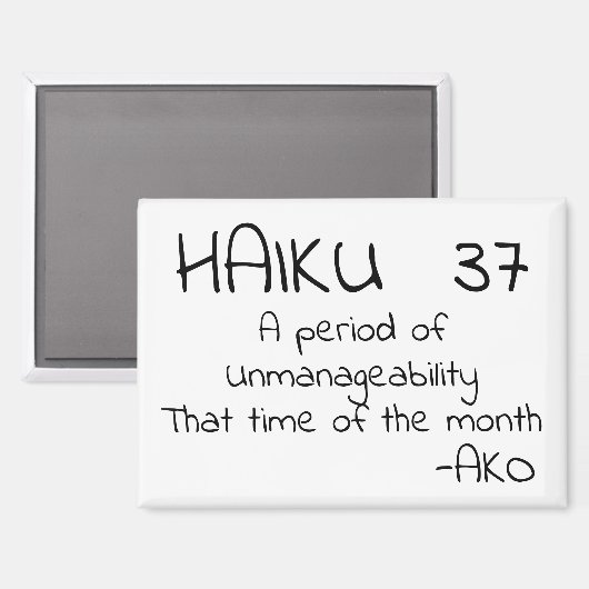 HAIKU 37 MAGNEET (Voorkant / Achterkant)