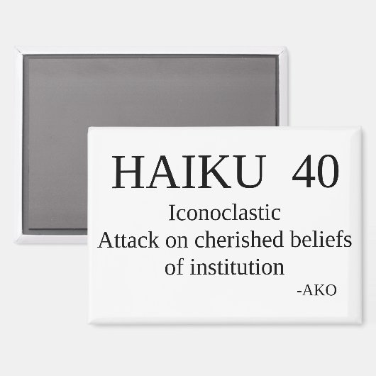 HAIKU 40 MAGNEET (Voorkant / Achterkant)
