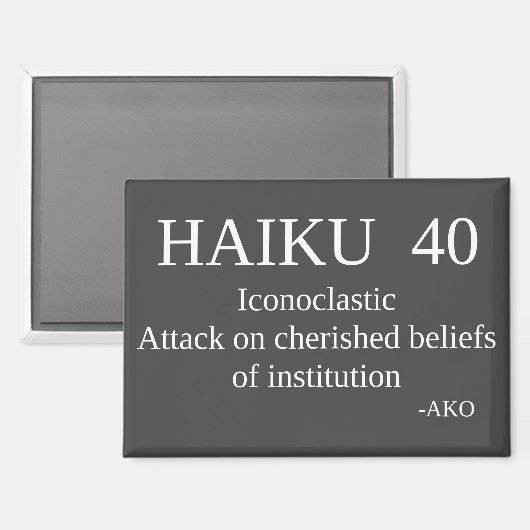 HAIKU 40 MAGNEET (Voorkant / Achterkant)