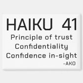 HAIKU 41 MAGNEET (Voorkant)