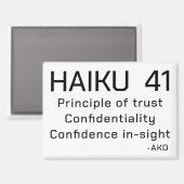 HAIKU 41 MAGNEET (Voorkant / Achterkant)