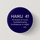 HAIKU 41 RONDE BUTTON 3,2 CM (Voorkant)