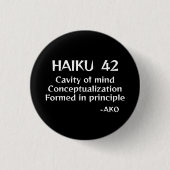 HAIKU 42 RONDE BUTTON 3,2 CM (Voorkant)