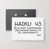 HAIKU 43 BUTTON (Voorkant / Achterkant)