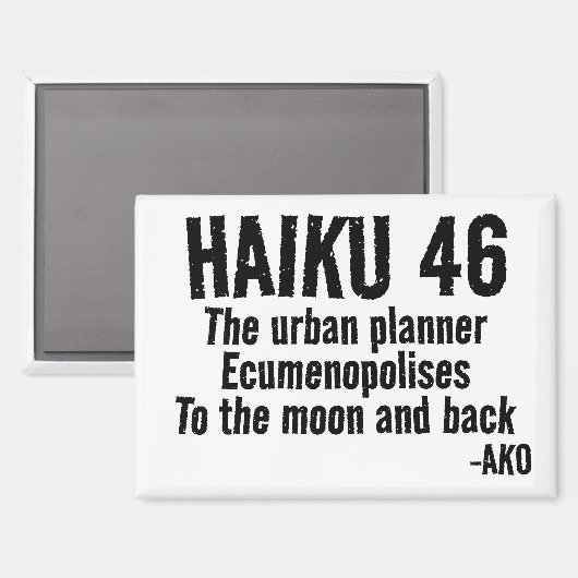 HAIKU 46 MAGNEET (Voorkant / Achterkant)