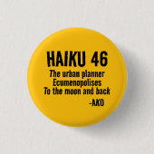HAIKU 46 RONDE BUTTON 3,2 CM (Voorkant)