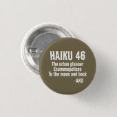 HAIKU 46 RONDE BUTTON 3,2 CM (Voorkant /achterkant)